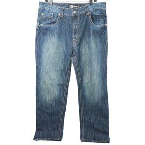 Southpole X-clusive Edition Jeans Men Size 38 Medium Wash Y2K Denim Flap Pockets